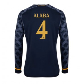 Real Madrid David Alaba #4 Udebanetrøje 2023-24 Lange ærmer